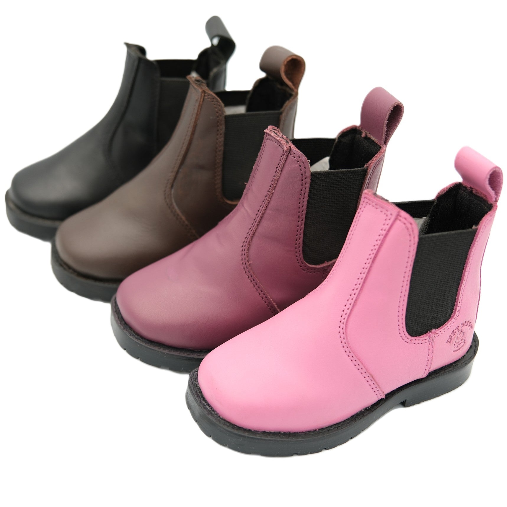 Inky Dinky Skutočné kožené jazdecké topánky Jodhpur