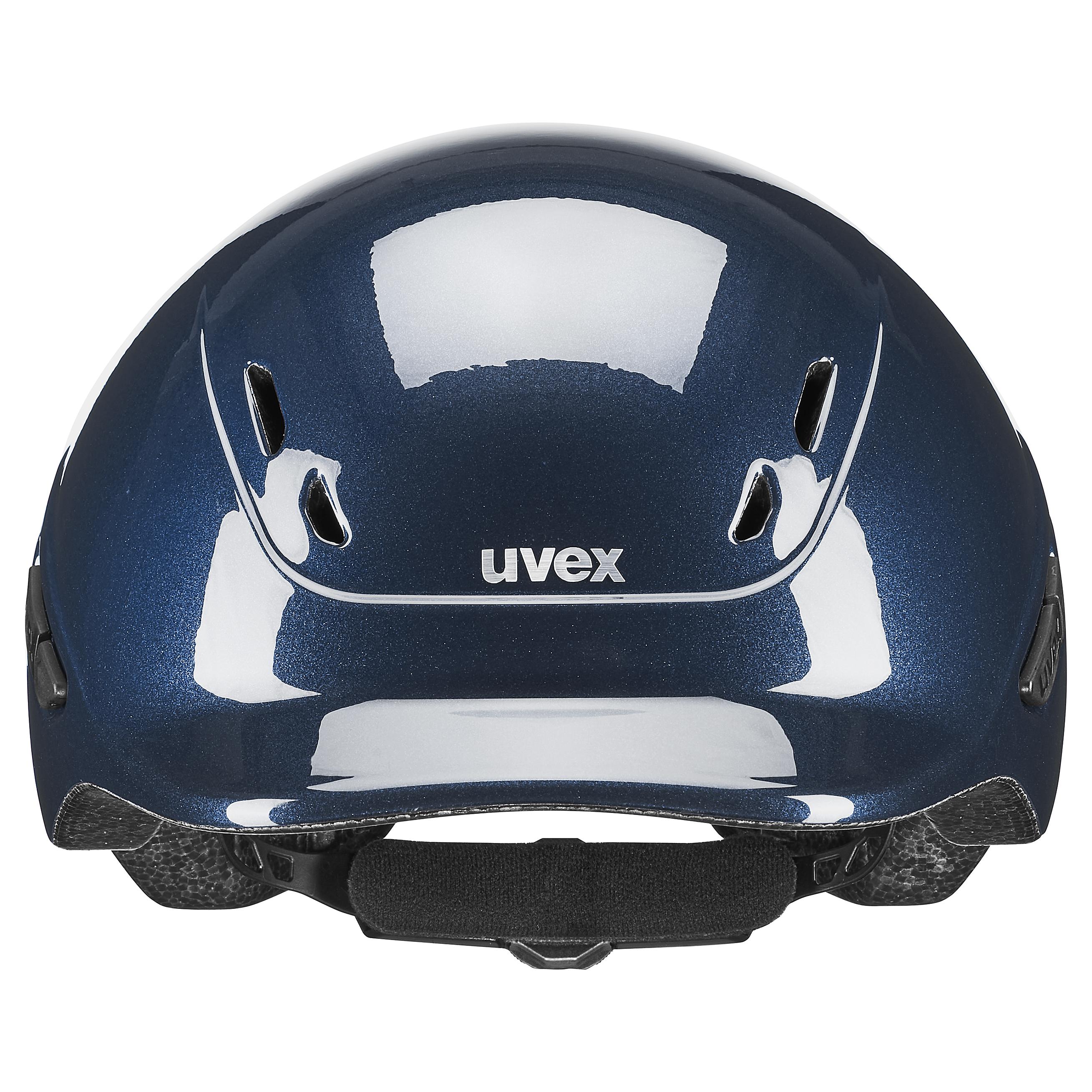 Uvex - Shiny Flower Navy - Adjustable Children's Riding Hat size 49-54 cm