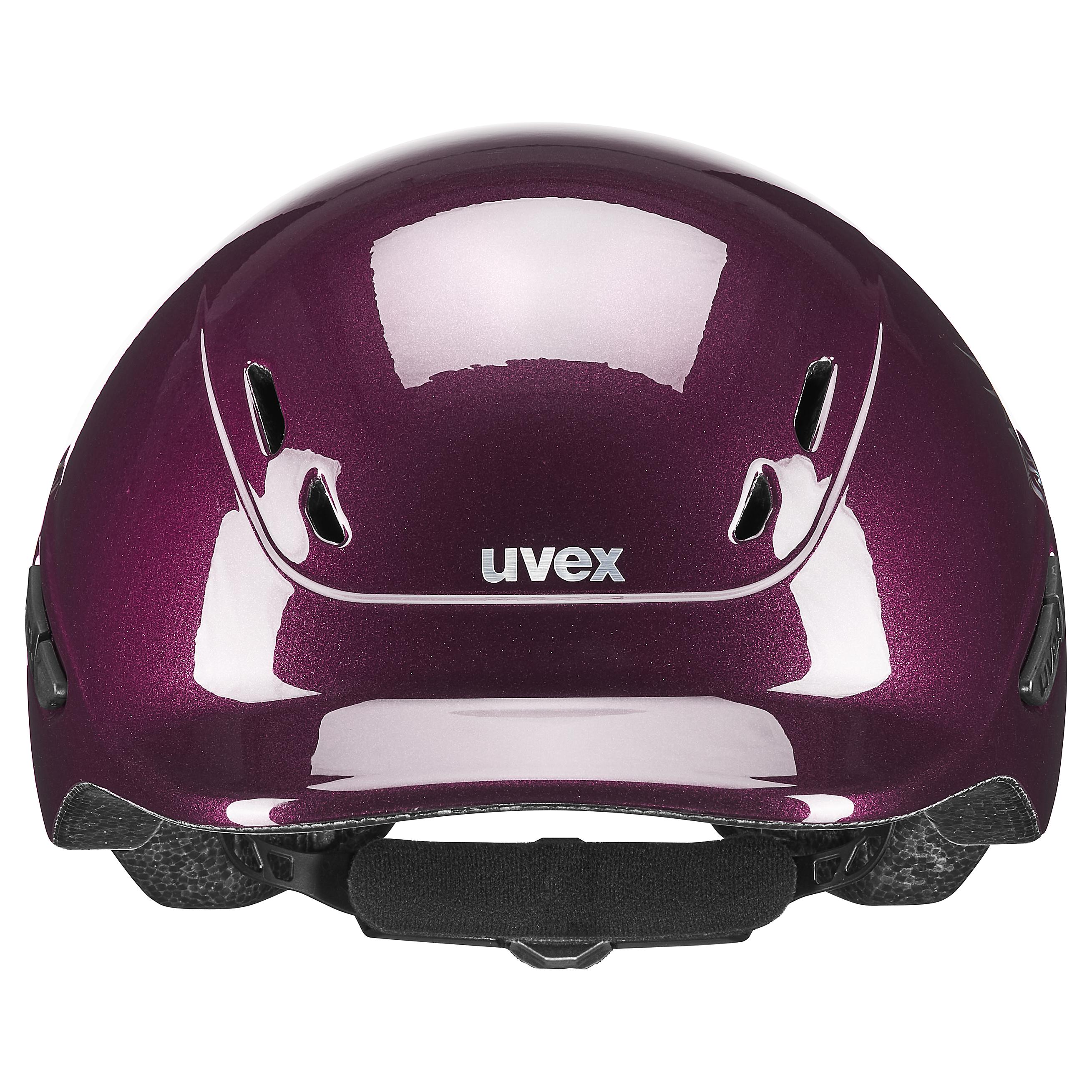 Uvex - Shiny Flower Burgundy - Adjustable Children's Riding Hat size 49-54 cm